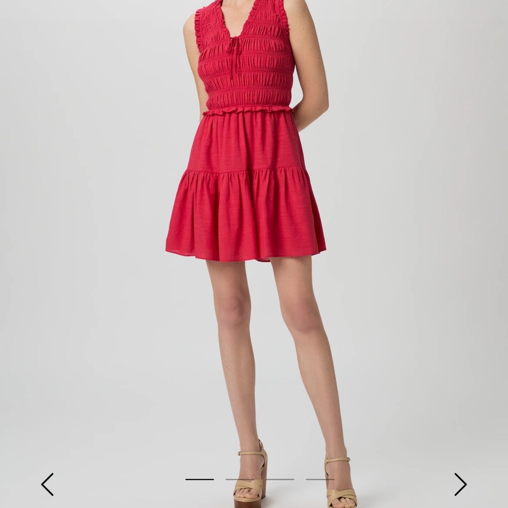 PAIGE Red summer dress fit and flare a line (new with tags)